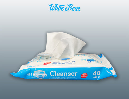 Antibacterial surface cleaning wipes