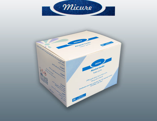 Micure Alcohol Swabs individually wrapped antiseptic pads