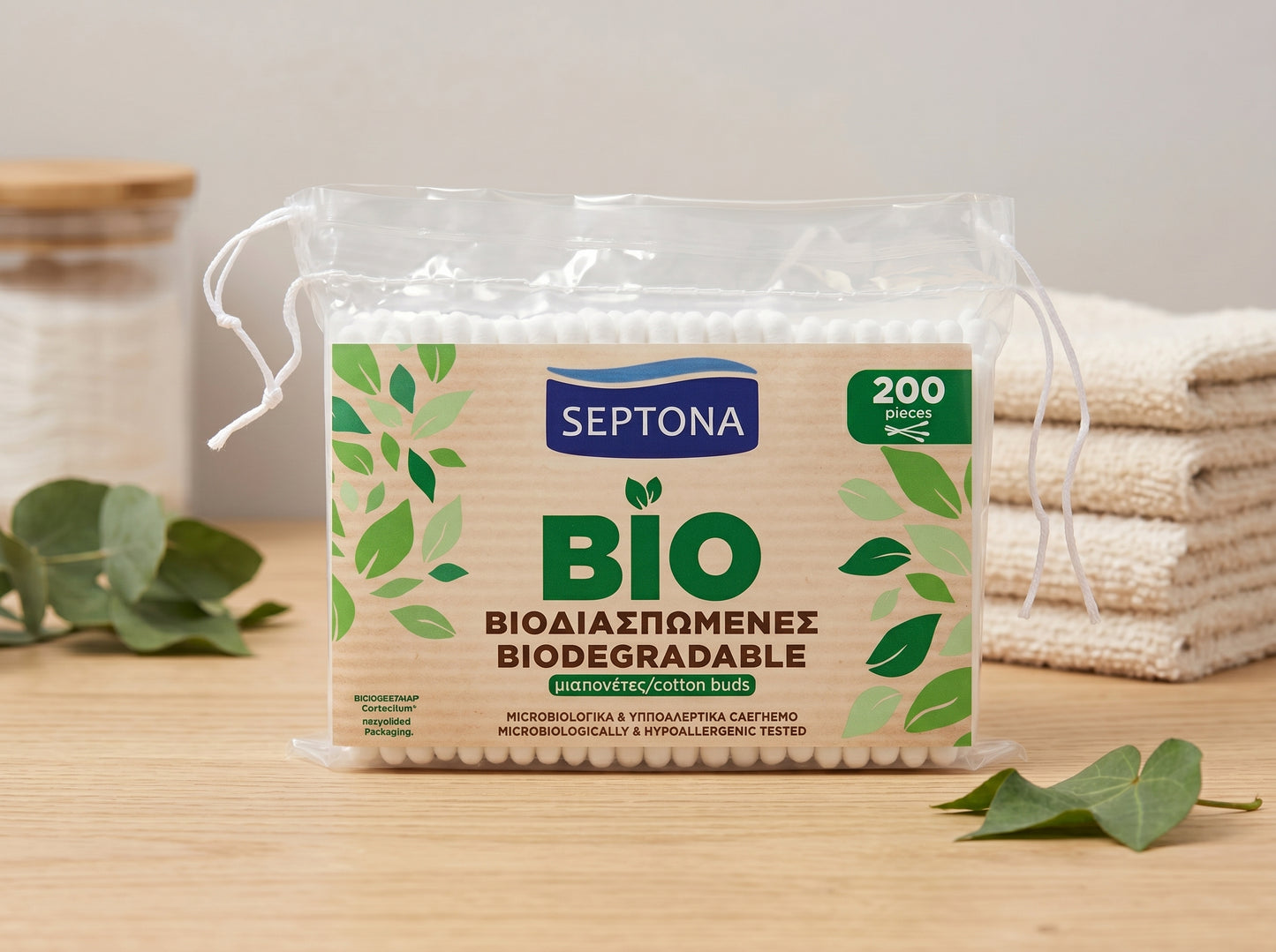 Septona Biodegradable Cotton Buds 200Pcs