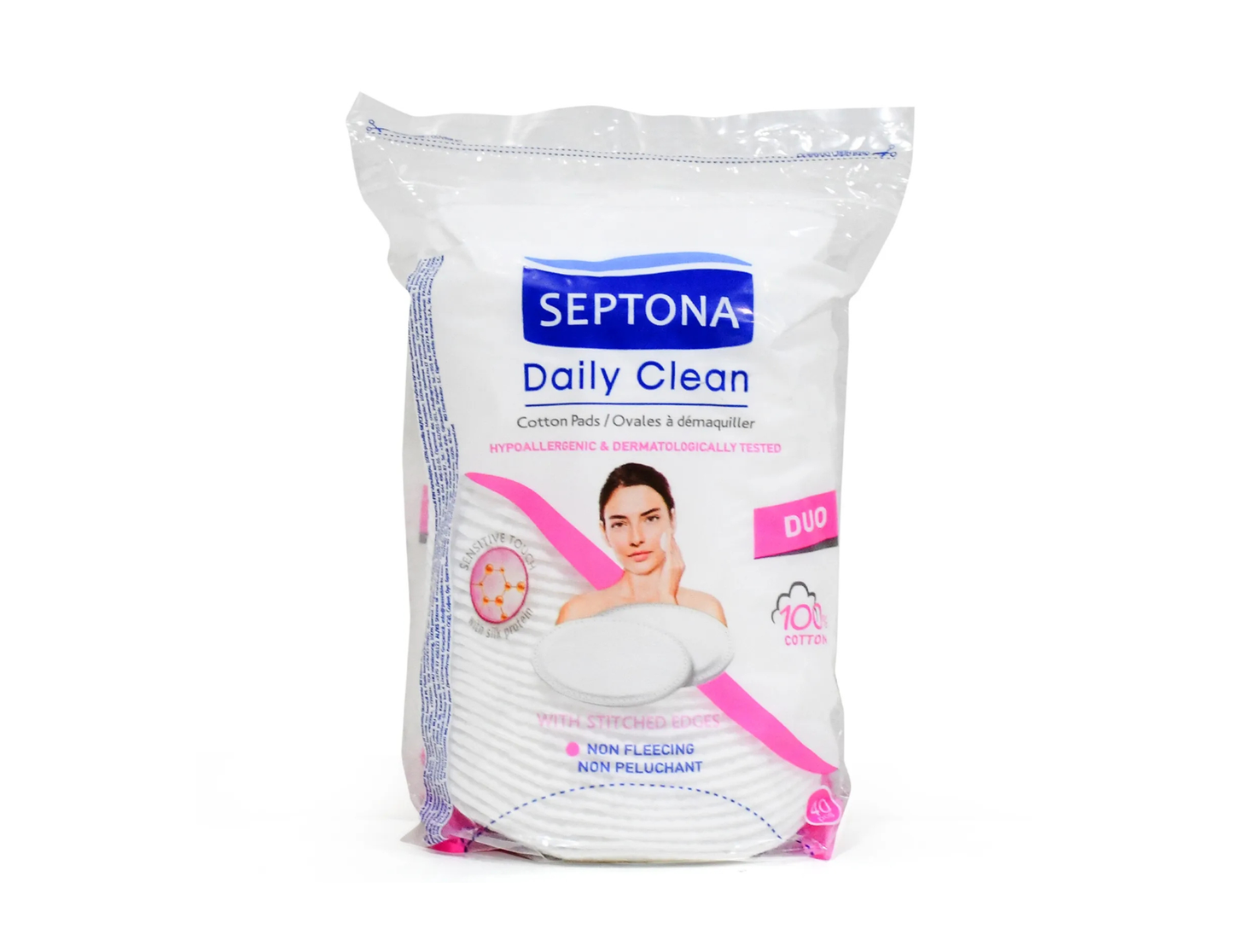 Septona Daily Clean Cotton Pads 40 pcs (Oval)