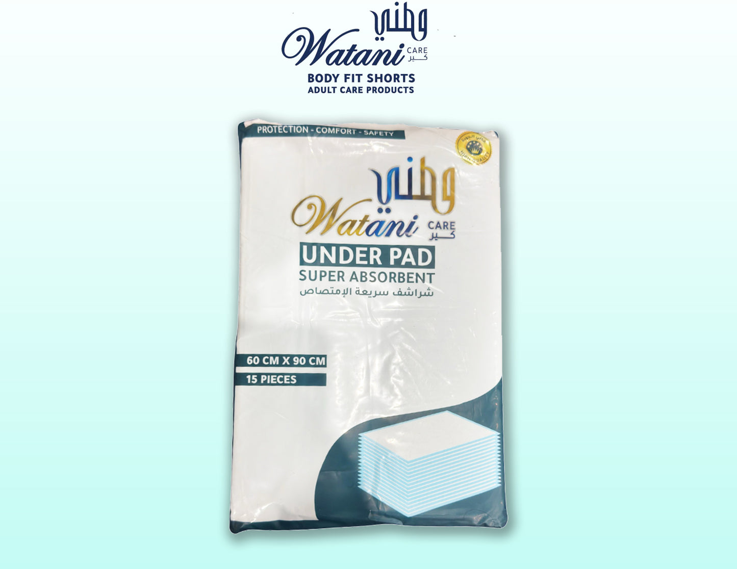 Super-absorbent adult underpads 80x60 cm