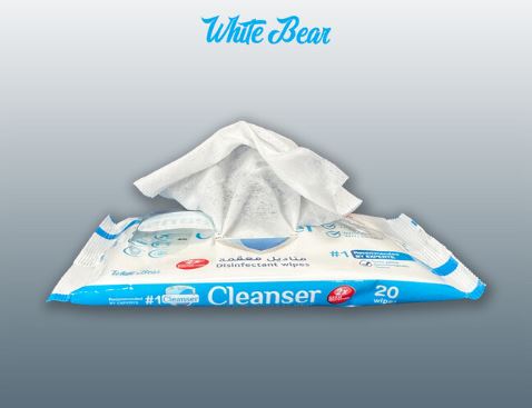 Antibacterial disinfectant wipes for home and office