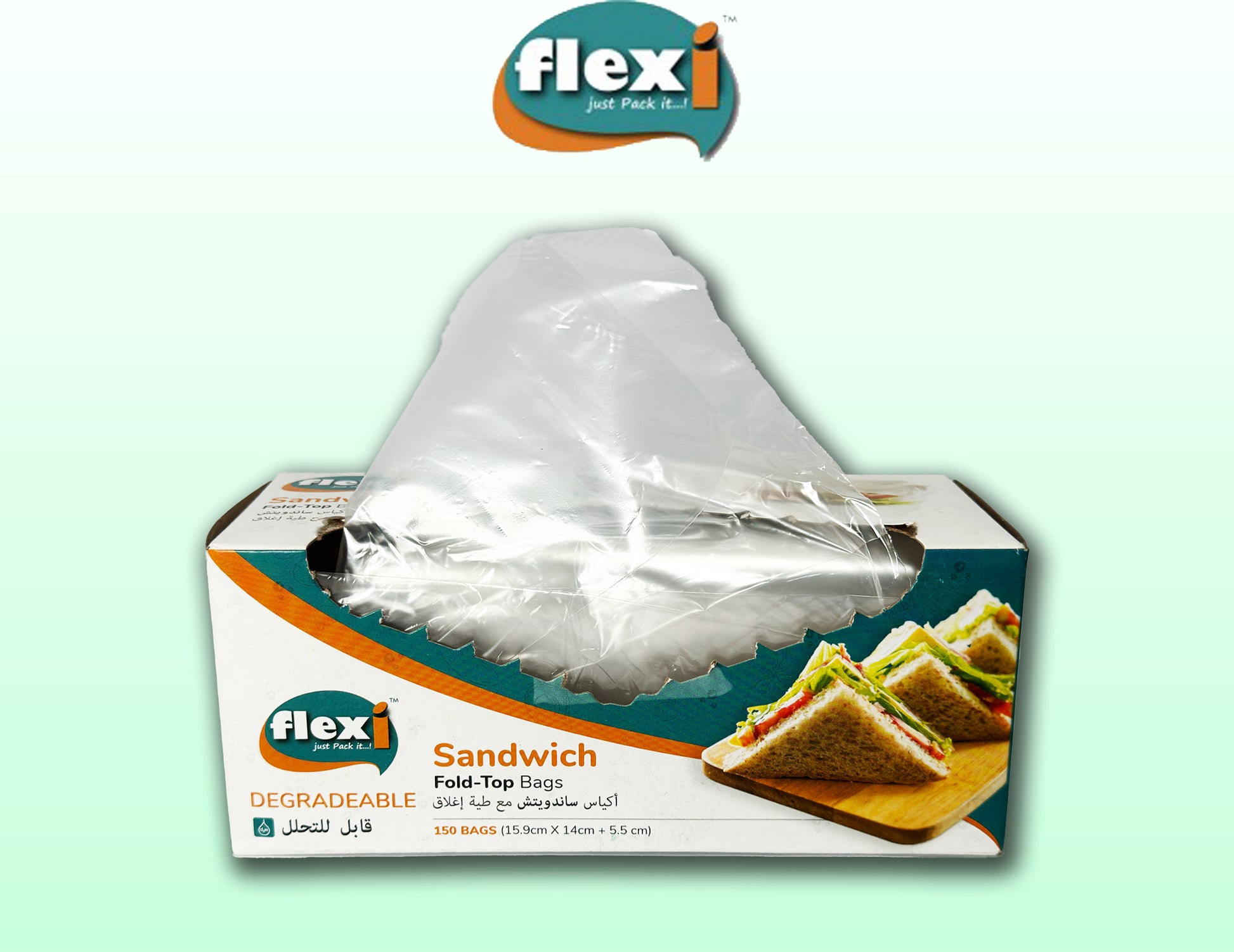 BPA free food storage fold top bag lunch