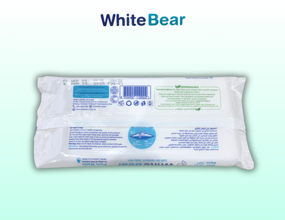 White Bear Baby Wet Wipes 40 Pack