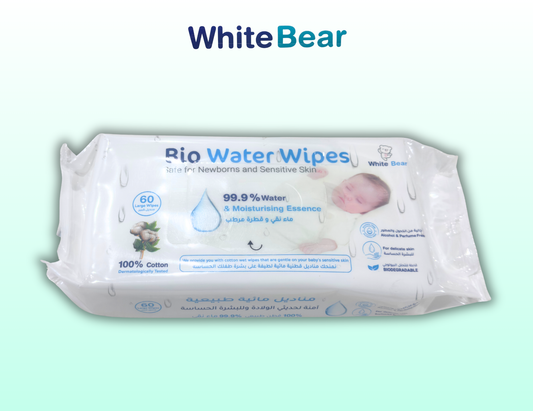 مناديل مائية مبللة – White Bear (60 منديل)