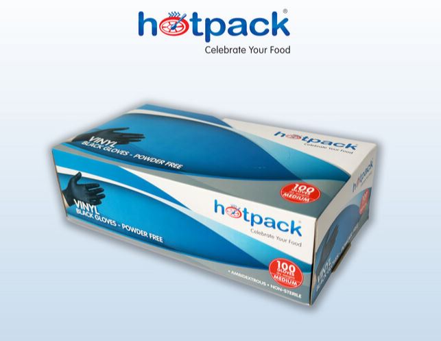 Black Vinyl Gloves Powder-Free Disposable