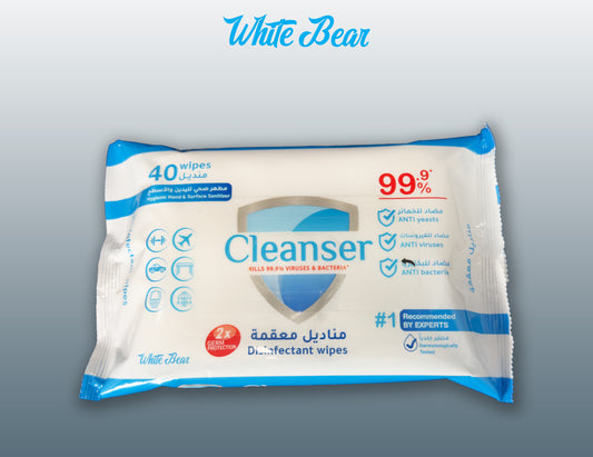 Cleanser Disinfectant Wipes 40pcs pack