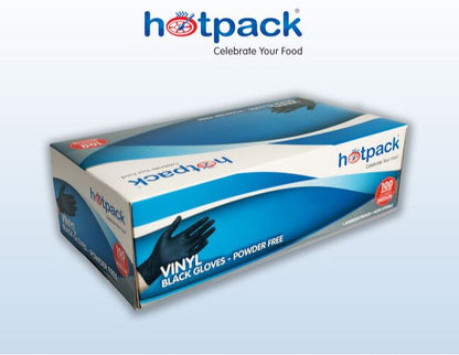 Durable Black Vinyl Hand Gloves for Cleaning