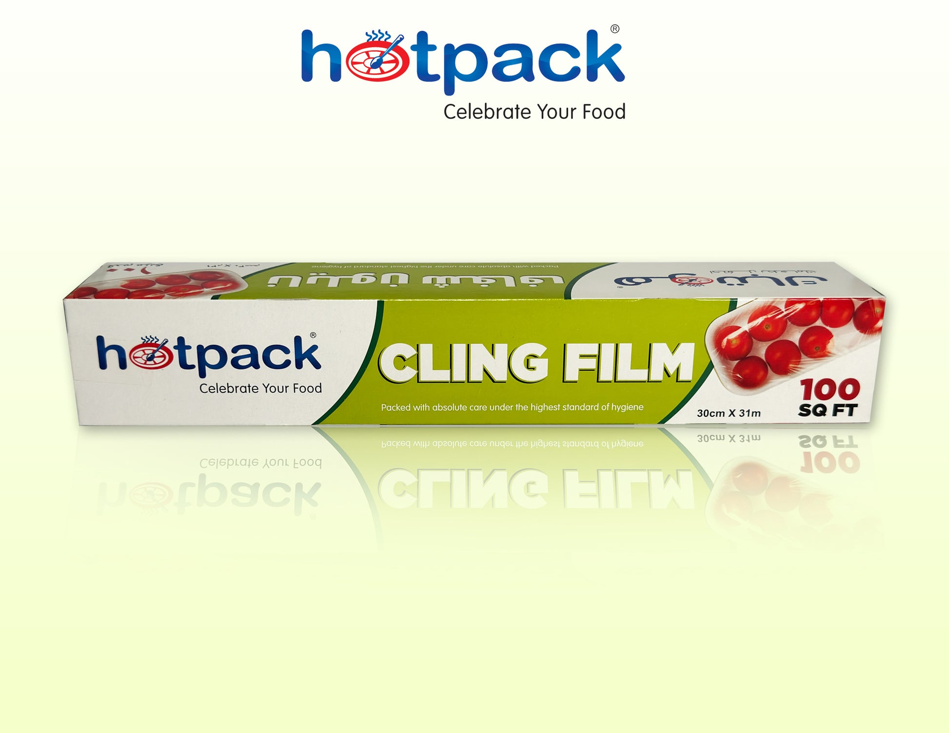 Food-safe cling wrap roll 31m for fresh storage
