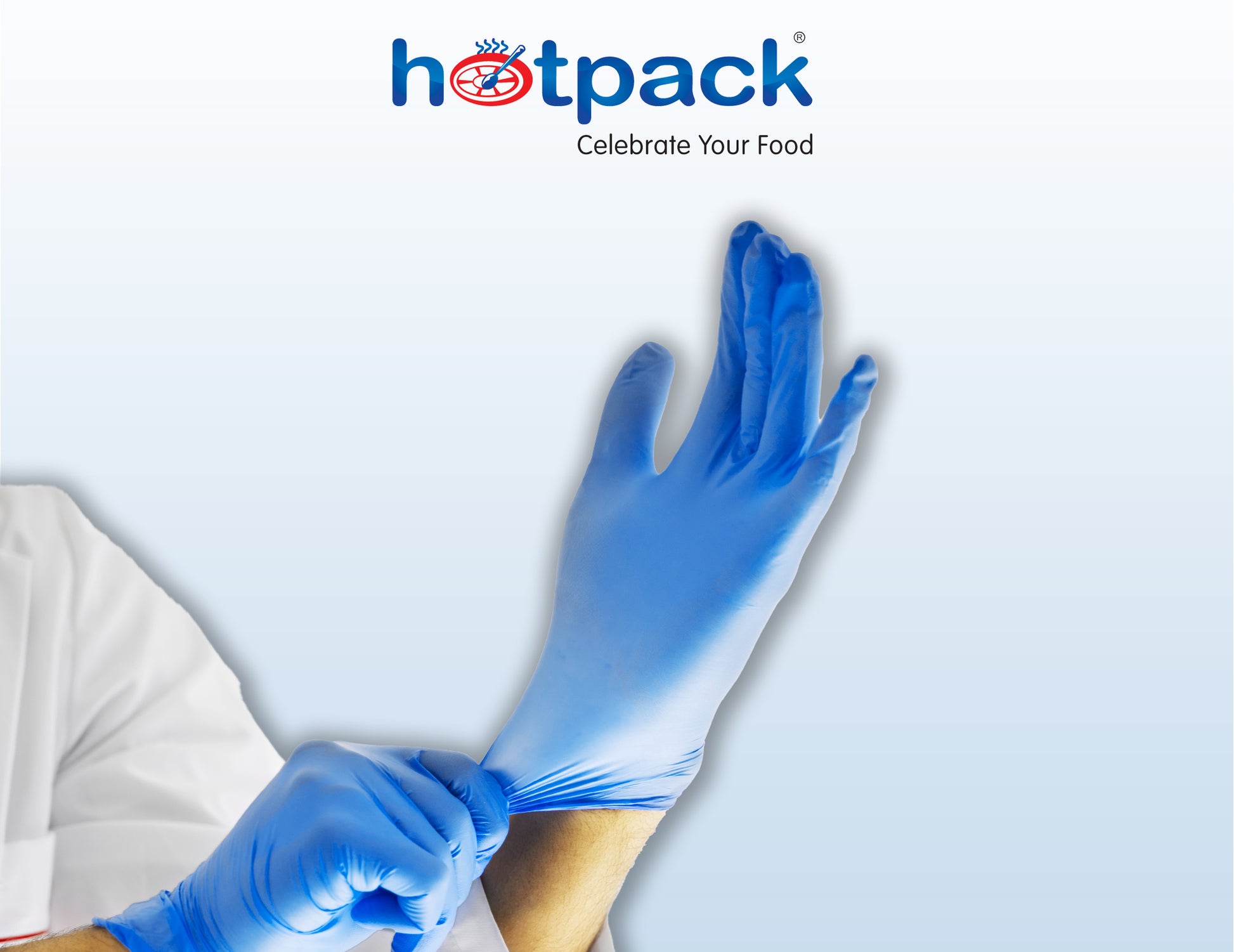 Powder-Free Vinyl Gloves Blue – Detail Texture Image