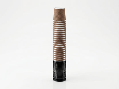 Espresso Cups with Lids – 4 oz  (25 Cups)
