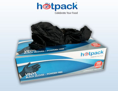 Professional Black Vinyl Gloves for Salons