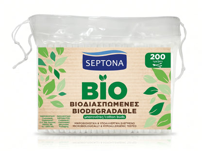 Septona Biodegradable Cotton Buds 200Pcs
