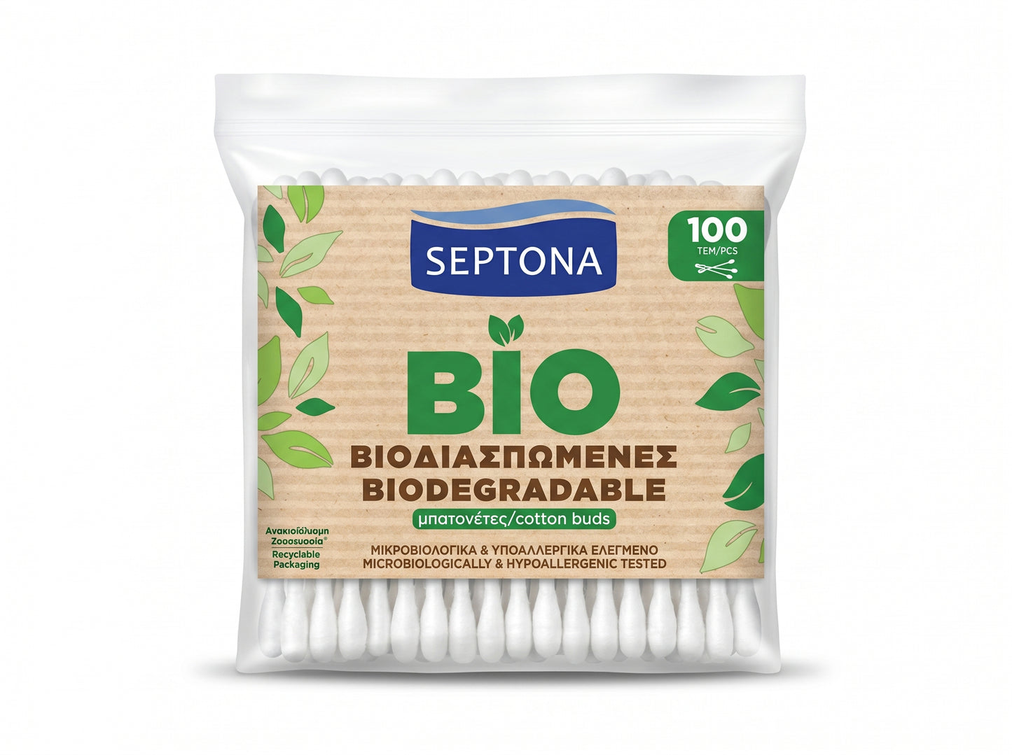 Septona Bio Cotton Buds Biodegradable 100Pcs