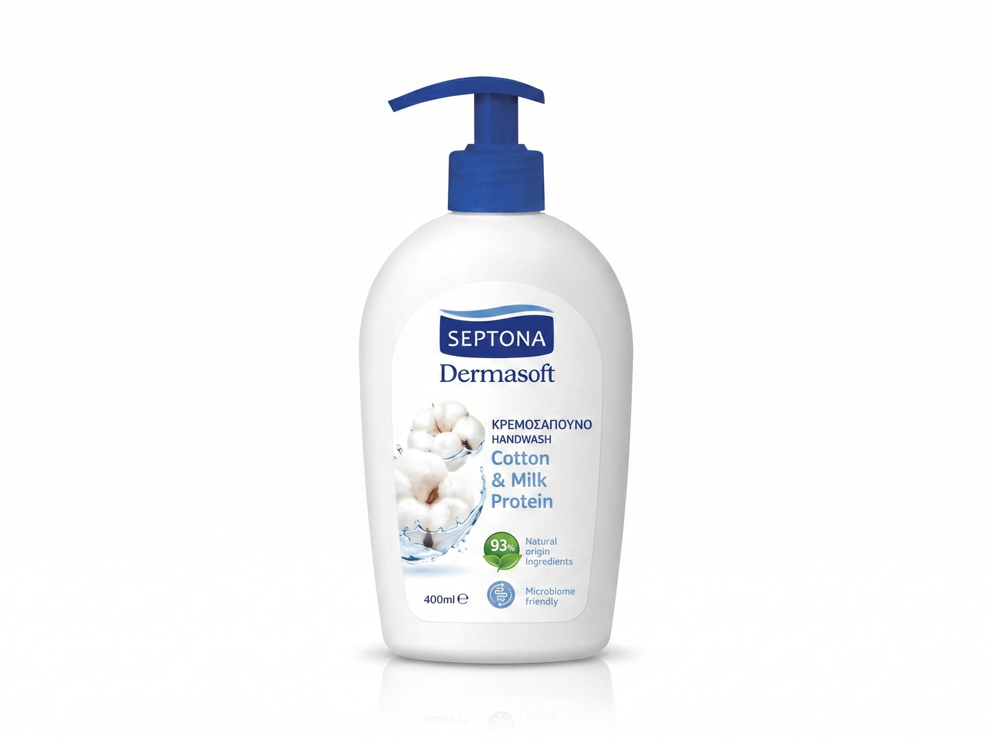 Septona Dermasoft Hand Wash Cotton & Milk Protein 400ml