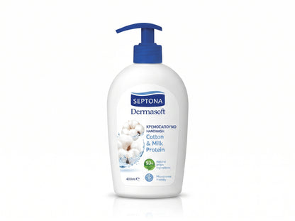 Septona Dermasoft Hand Wash Cotton & Milk Protein 400ml