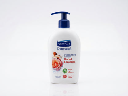 Septona Dermasoft Hand Wash Almond & Tea Rose 400ml