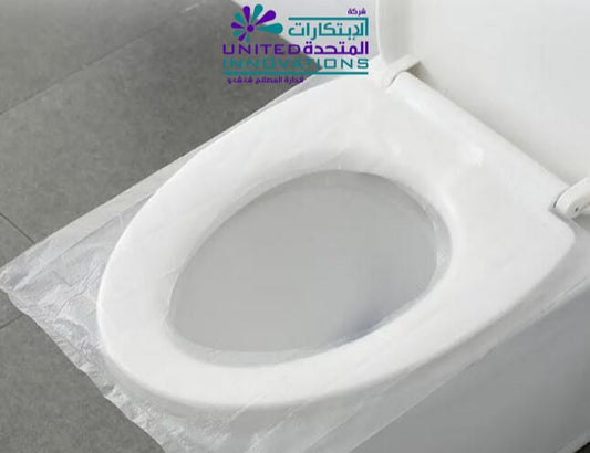 غطاءات مقاعد المرحاض الصحية القابلة للت-  50 قطعة