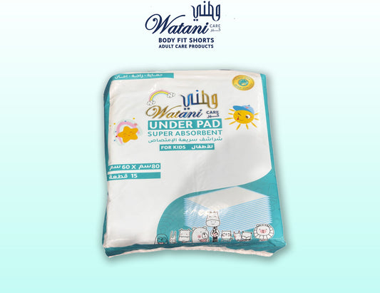 Super-absorbent underpads 80x60 cm for kids – disposable bed pads