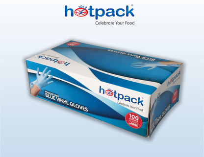 Vinyl Gloves Blue Latex-Free Hand Protection – Box Image