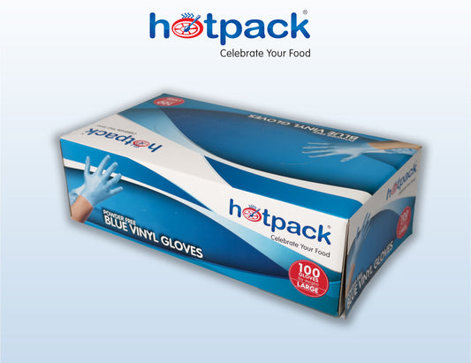 Vinyl Gloves Blue Latex-Free Hand Protection – Box Image