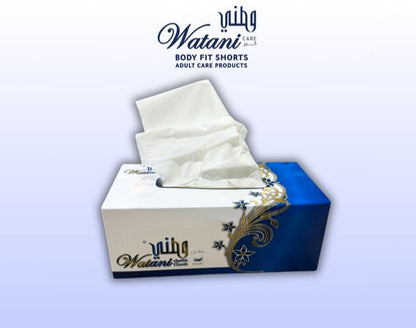 Watani 2-Ply Tissue Box Kuwait
Soft facial tissues 200 sheets
Watani tissue box for home and office
Premium hygienic tissues Kuwait