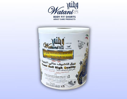 Watani Maxi Rolls 350m pack of 6
Watani Maxi Roll tissue 350 meters Kuwait
Watani kitchen maxi roll high absorbency
Watani 6-pack tissue rolls for home and commercial use
Watani premium maxi rolls white tissue
Maxi roll 350m Watani cleaning tissue Kuwait