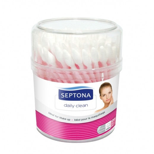 Septona Round Cotton Buds - 100 Pieces