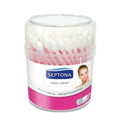 Septona Round Cotton Buds - 100 Pieces