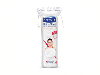 Septona Daily Clean Extra Soft Cotton Pads – 100 Pcs